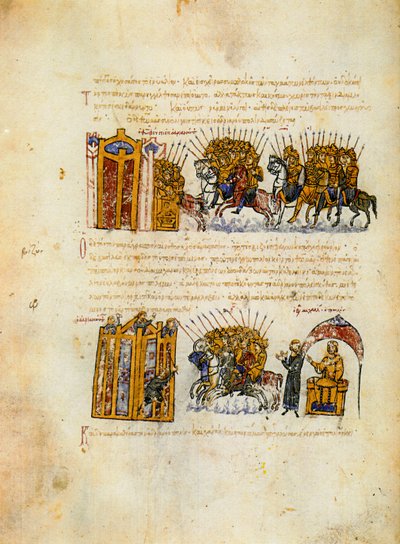 Skylitzes Matritensis, fol. 36v by Unknown